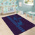 Aloha Hawaii Whale Kakau and Polynesian Tattoo Area Rug Purple Color