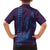 Aloha Hawaii Whale Kakau and Polynesian Tattoo Family Matching Off Shoulder Short Dress and Hawaiian Shirt Purple Color