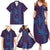 Aloha Hawaii Whale Kakau and Polynesian Tattoo Family Matching Summer Maxi Dress and Hawaiian Shirt Purple Color