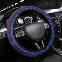 Aloha Hawaii Whale Kakau and Polynesian Tattoo Steering Wheel Cover Purple Color LT03 Universal Fit Purple - Polynesian Pride