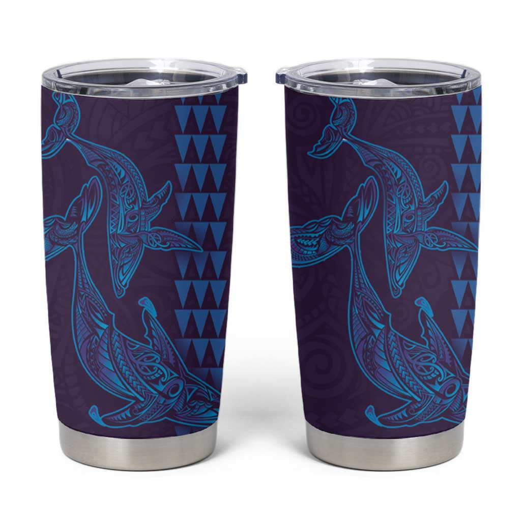 Aloha Hawaii Whale Kakau and Polynesian Tattoo Tumbler Cup Purple Color LT03 Purple - Polynesian Pride