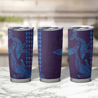 Aloha Hawaii Whale Kakau and Polynesian Tattoo Tumbler Cup Purple Color LT03 - Polynesian Pride