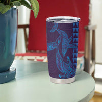 Aloha Hawaii Whale Kakau and Polynesian Tattoo Tumbler Cup Purple Color LT03 - Polynesian Pride