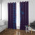 Aloha Hawaii Whale Kakau and Polynesian Tattoo Window Curtain Purple Color