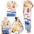 Personalised Hawaiki Nui Va'a French Polynesian Pattern Family Matching Tank Maxi Dress and Hawaiian Shirt White Color