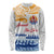 Personalised Hawaiki Nui Va'a French Polynesian Pattern Long Sleeve Shirt White Color