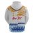 Personalised Hawaiki Nui Va'a French Polynesian Pattern Zip Hoodie White Color