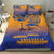 Personalised Hawaiki Nui Va'a French Polynesian Pattern Bedding Set Sunset Color