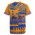 Personalised Hawaiki Nui Va'a French Polynesian Pattern Rugby Jersey Sunset Color