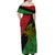 Papua New Guinea Southern Highlands Province Off Shoulder Maxi Dress PNG Birds Of Paradise Polynesian Arty Style LT03 - Polynesian Pride