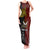 Personalised Papua New Guinea Western Province Tank Maxi Dress PNG Birds Of Paradise Polynesian Arty Style LT03 Women Red - Polynesian Pride