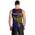 Personalised Papua New Guinea West New Britain Province Men Tank Top PNG Birds Of Paradise Polynesian Arty Style LT03 - Polynesian Pride