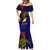 Personalised Papua New Guinea West New Britain Province Mermaid Dress PNG Birds Of Paradise Polynesian Arty Style LT03 - Polynesian Pride