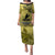 Papua New Guinea National Capital District Puletasi PNG Birds Of Paradise Polynesian Arty Style LT03 Long Dress Yellow - Polynesian Pride