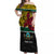 Personalised Papua New Guinea Hela Province Off Shoulder Maxi Dress PNG Birds Of Paradise Polynesian Arty Style LT03 Women Yellow - Polynesian Pride