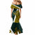 Papua New Guinea Jiwaka Province Mermaid Dress PNG Birds Of Paradise Polynesian Arty Style LT03 - Polynesian Pride