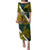 Papua New Guinea Jiwaka Province Puletasi PNG Birds Of Paradise Polynesian Arty Style LT03 Long Dress Yellow - Polynesian Pride