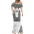 Custom Fiji Pacific Rugby 2024 Mermaid Dress Tapa Tribal and Fijian Masi Pattern