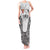 Custom Fiji Pacific Rugby 2024 Tank Maxi Dress Tapa Tribal and Fijian Masi Pattern