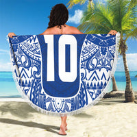 Custom Samoa Pacific Rugby 2024 Beach Blanket Polynesian Pacific Tribal Pattern LT03 - Polynesian Pride