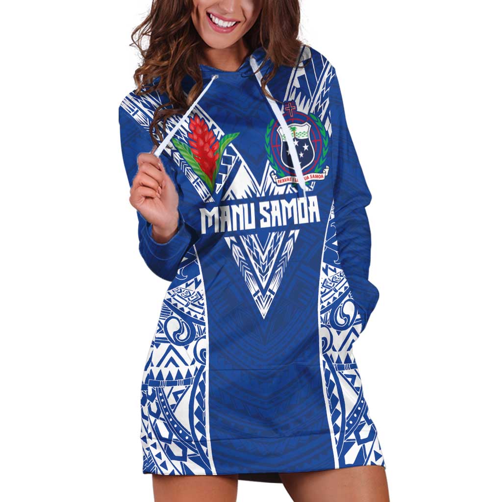 Custom Samoa Pacific Rugby 2024 Hoodie Dress Polynesian Pacific Tribal Pattern