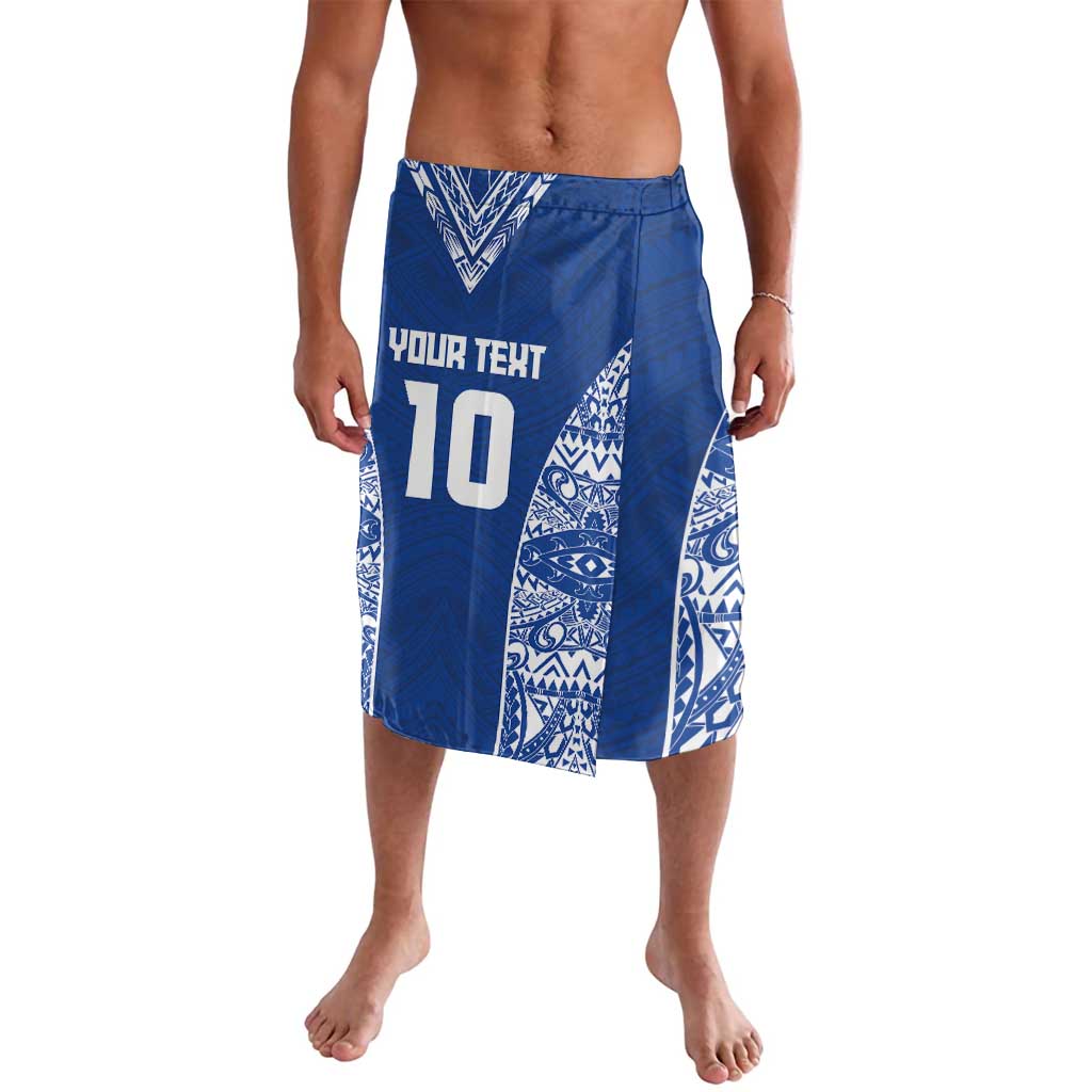 Custom Samoa Pacific Rugby 2024 Lavalava Polynesian Pacific Tribal Pattern LT03 Blue - Polynesian Pride