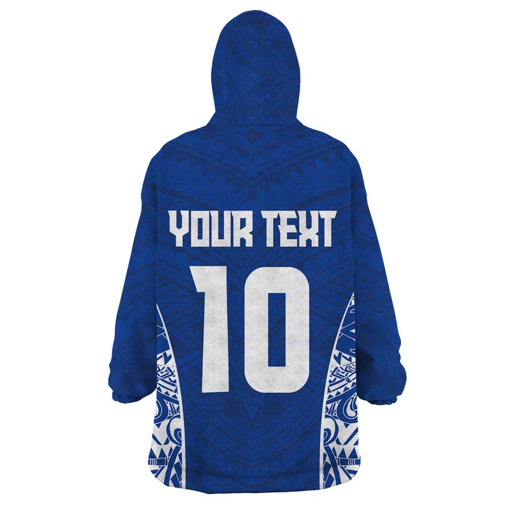 Custom Samoa Pacific Rugby 2024 Wearable Blanket Hoodie Polynesian Pacific Tribal Pattern LT03 - Polynesian Pride