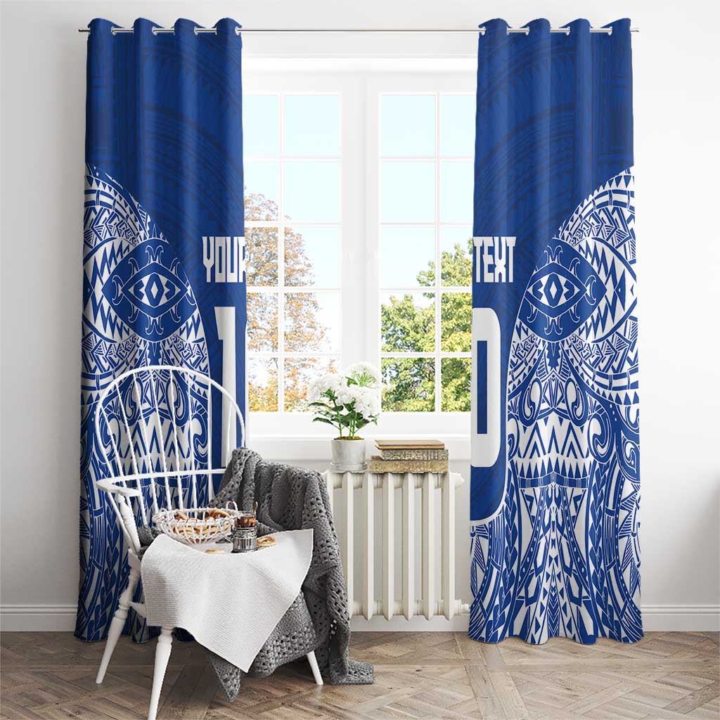 Custom Samoa Pacific Rugby 2024 Window Curtain Polynesian Pacific Tribal Pattern LT03 - Polynesian Pride