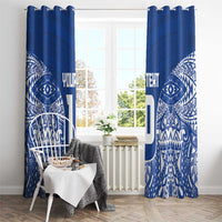 Custom Samoa Pacific Rugby 2024 Window Curtain Polynesian Pacific Tribal Pattern LT03 - Polynesian Pride