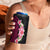 Hawaiian Tropical Plumeria Art Polynesian Tattoo 4 in 1 Can Cooler Tumbler Black and Bright Pink Color