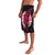 Hawaiian Tropical Plumeria Art Polynesian Tattoo Lavalava Black and Bright Pink Color