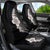 Hawaiian Tropical Plumeria Art Polynesian Tattoo Car Seat Cover Grayscale Color