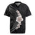 Hawaiian Tropical Plumeria Art Polynesian Tattoo Rugby Jersey Grayscale Color