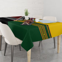 Rugby New Zealand and Australia Tablecloth Burgundy Koru Geometric with Aboriginal Chevron Sport Style LT03 - Polynesian Pride