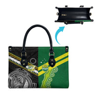 Rugby Cook Islands and Australia Leather Bag Tatau Tribal with Aboriginal Chevron Sport Style LT03 - Polynesian Pride