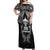 New Zealand Rugby Off Shoulder Maxi Dress Aotearoa Champion Cup History with Silver Fern LT03 Women Black - Polynesian Pride