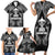 Custom New Zealand Rugby Family Matching Short Sleeve Bodycon Dress and Hawaiian Shirt Aotearoa Champion Cup History with Silver Fern LT03 - Polynesian Pride