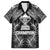 Custom New Zealand Rugby Family Matching Short Sleeve Bodycon Dress and Hawaiian Shirt Aotearoa Champion Cup History with Silver Fern LT03 Dad's Shirt - Short Sleeve Black - Polynesian Pride