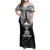 New Zealand Rugby Family Matching Off Shoulder Maxi Dress and Hawaiian Shirt Aotearoa Champion Cup History with Haka Dance LT03 Mom's Dress Black - Polynesian Pride