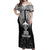 New Zealand Rugby Off Shoulder Maxi Dress Aotearoa Champion Cup History with Haka Dance LT03 Women Black - Polynesian Pride