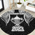 New Zealand Rugby Round Carpet Aotearoa Champion Cup History with Haka Dance LT03 Black - Polynesian Pride