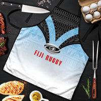 Fijian Rugby Apron Tapa Pattern Retro Sporty Style LT03 White - Polynesian Pride