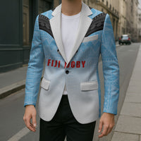 Custom Fijian Rugby Blazer Tapa Pattern Retro Sporty Style LT03 - Polynesian Pride