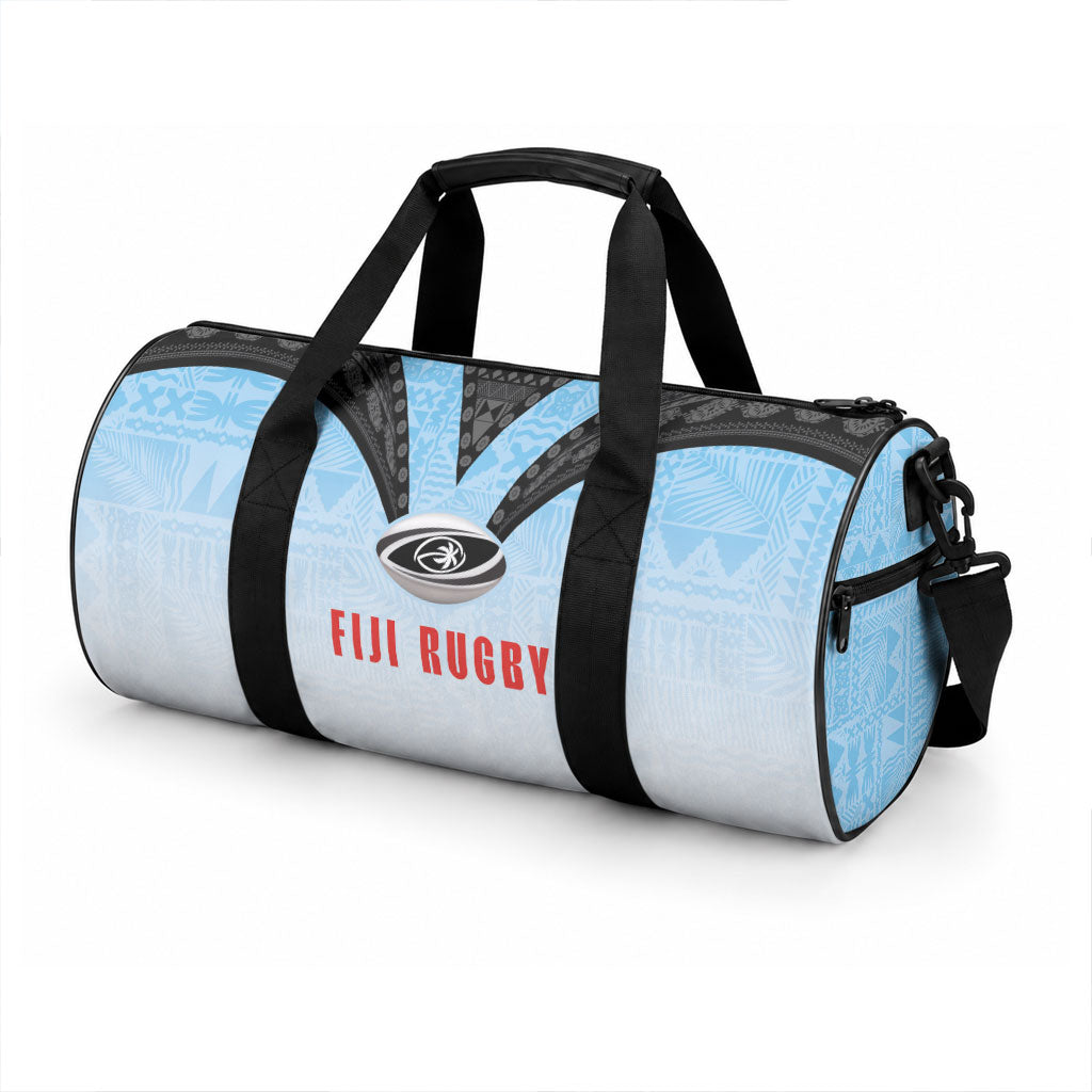 Fijian Rugby Duffle Bag Tapa Pattern Retro Sporty Style LT03 - Polynesian Pride