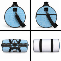 Fijian Rugby Duffle Bag Tapa Pattern Retro Sporty Style LT03 - Polynesian Pride