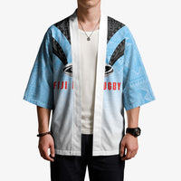 Custom Fijian Rugby Kimono Tapa Pattern Retro Sporty Style LT03 - Polynesian Pride
