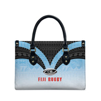 Fijian Rugby Leather Bag Tapa Pattern Retro Sporty Style LT03 - Polynesian Pride
