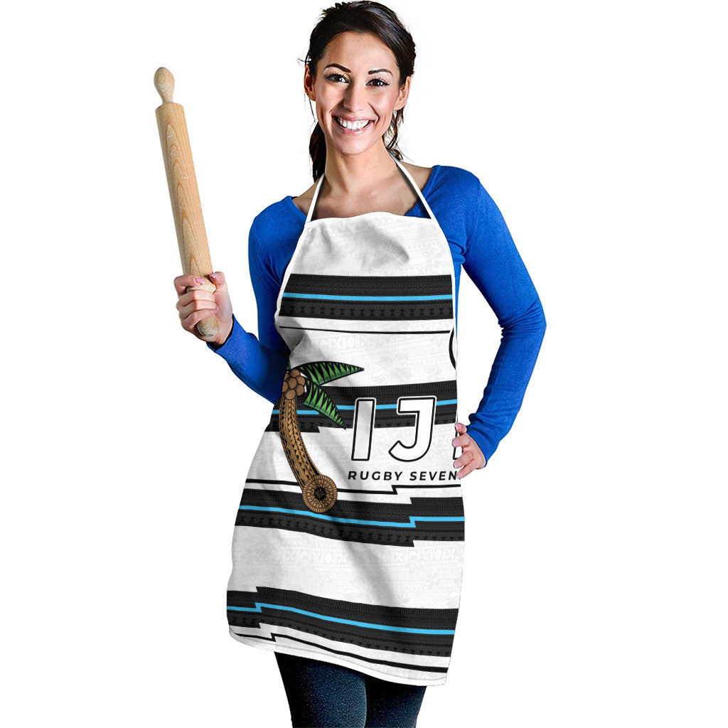 Fijian Rugby Sevens Apron Masi Tapa Pattern Stripes Sporty Style LT03 - Polynesian Pride