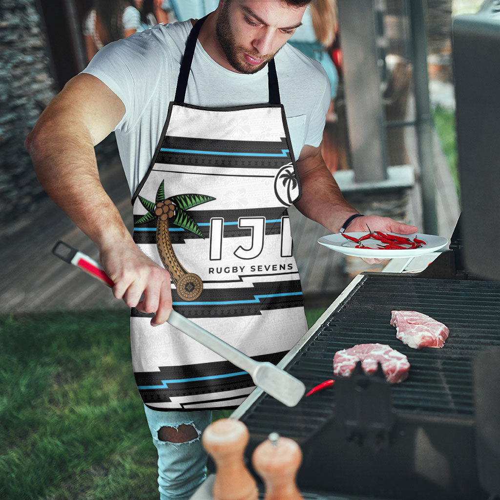 Fijian Rugby Sevens Apron Masi Tapa Pattern Stripes Sporty Style LT03 - Polynesian Pride