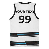 Custom Fijian Rugby Sevens Basketball Jersey Masi Tapa Pattern Stripes Sporty Style LT03 - Polynesian Pride